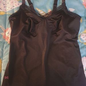 Ruby Ribbon black Lumina Lace Cami in 38